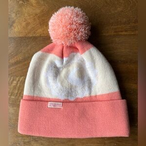 Cisco Brewers Nantucket winter pink cream pom beanie hat unisex women’s one size